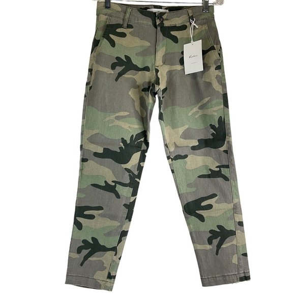 KanCan Pants - KanCan Jeans Women's Sz 26 Green Camo Mid Rise Ankle Crop Skinny Stretch $74